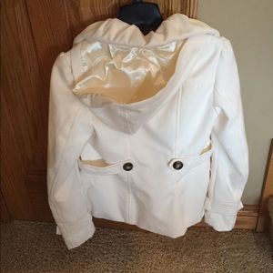 White pea coat